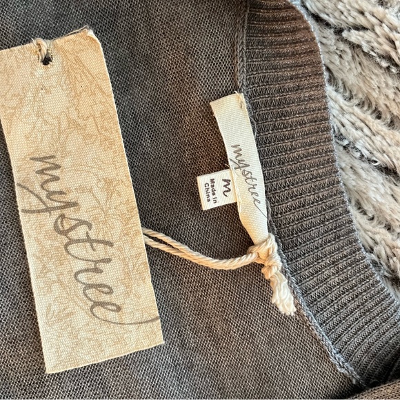 Mystree grey cardigan with lace details - Picture 6 of 9